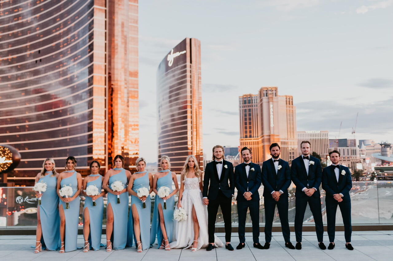 VGK's William Karlsson weds 'Bachelor' alum Emily Ferguson