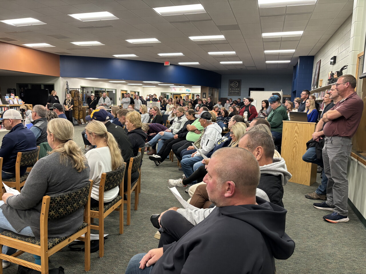 Kewaskum volleyball players and parents speak out against head coach at packed school board meeting