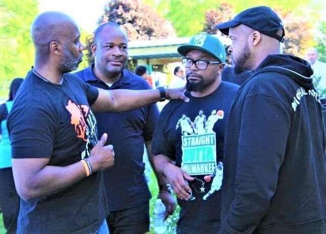 Derrick Rogers, Reggie Moore and Hamid Abd-Al-Jabbar