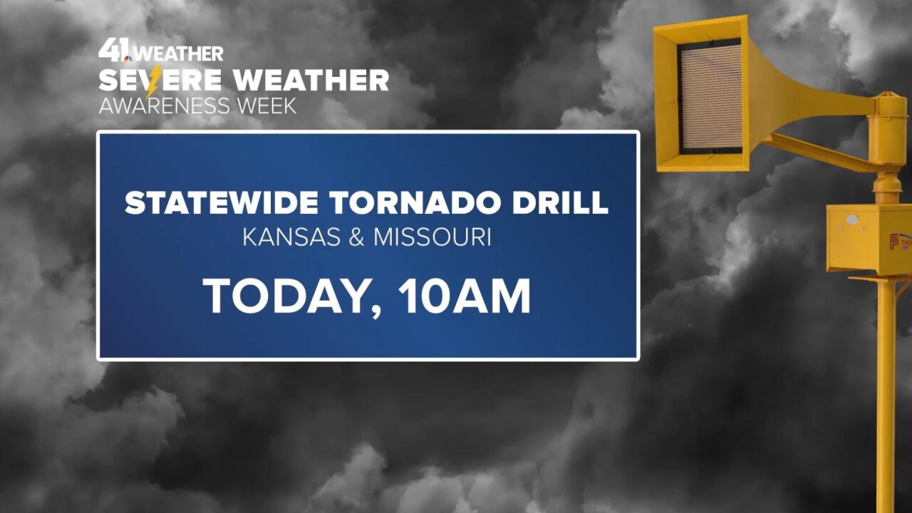 Kansas, Missouri to conduct statewide tornado drill Tuesday at 10 a.m.