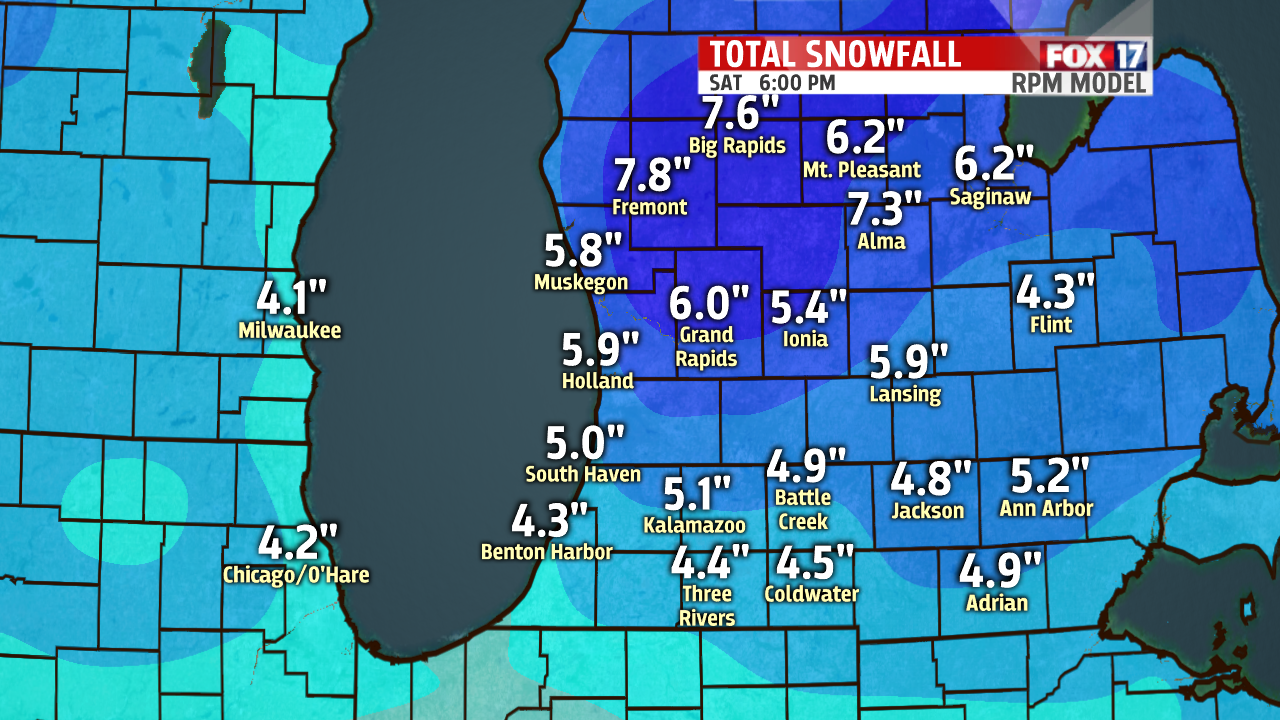 Snow Friday night to Saturday night