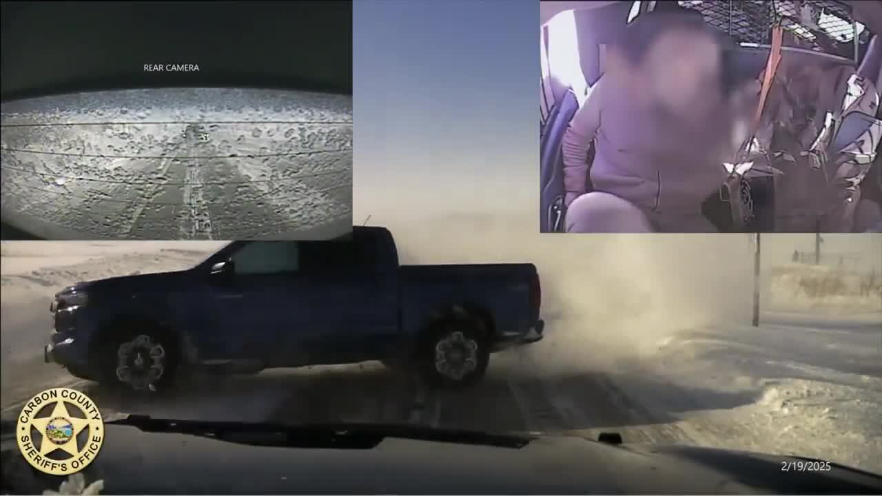 Truck Crashes in Carrington's car