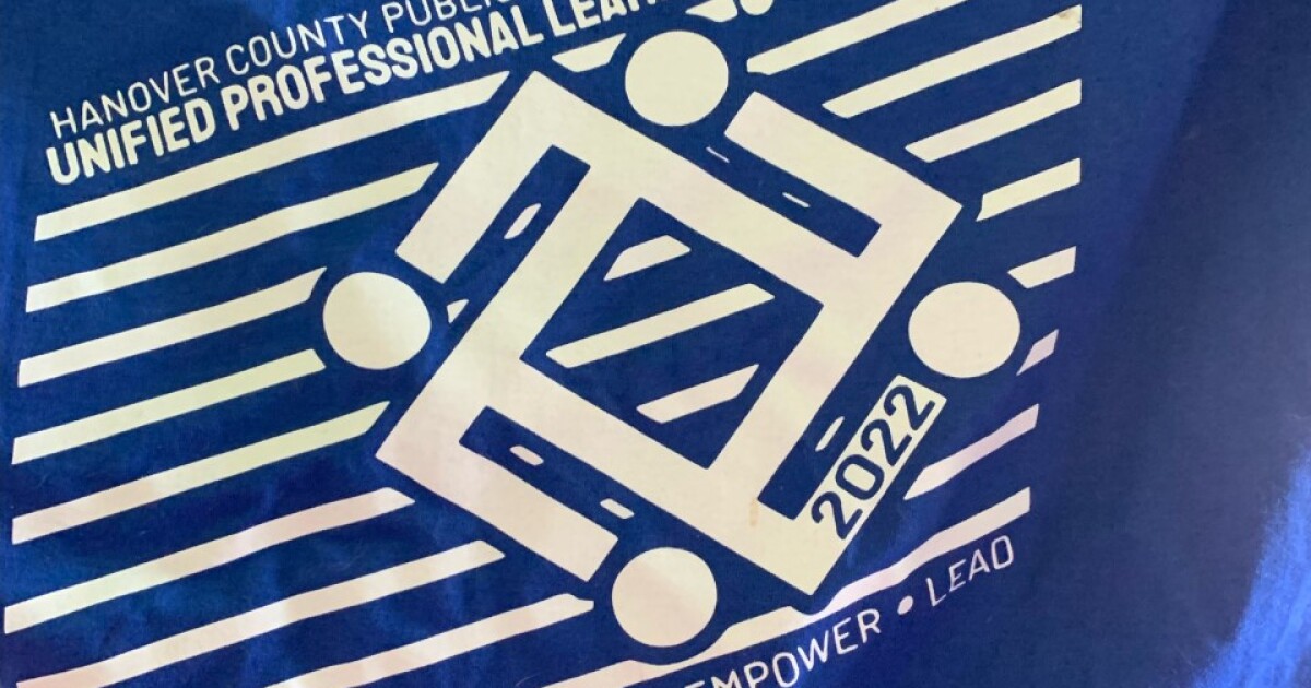 Hanover Schools gave this shirt to teachers. Some people saw a swastika.