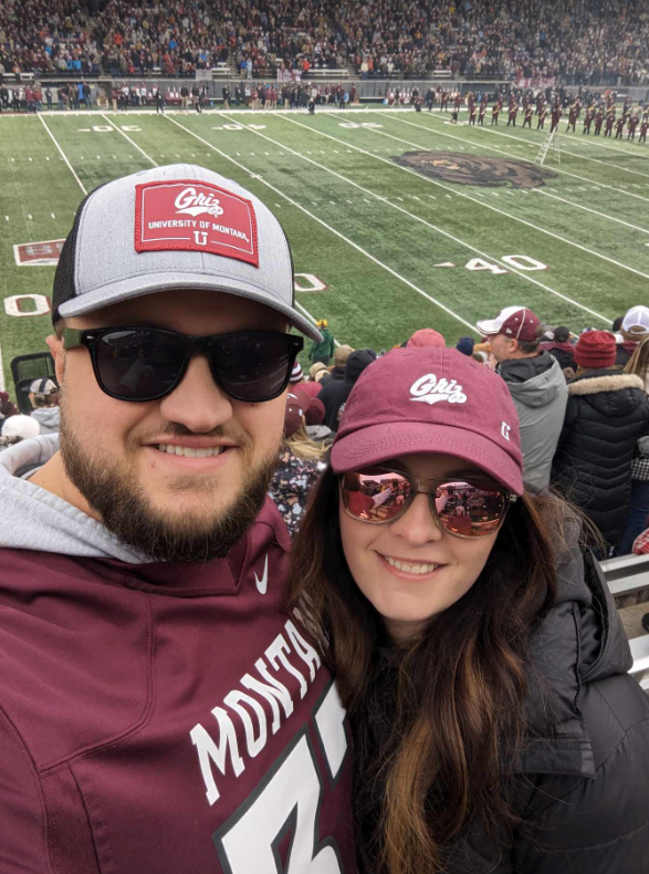 Brayden Fine and his wife