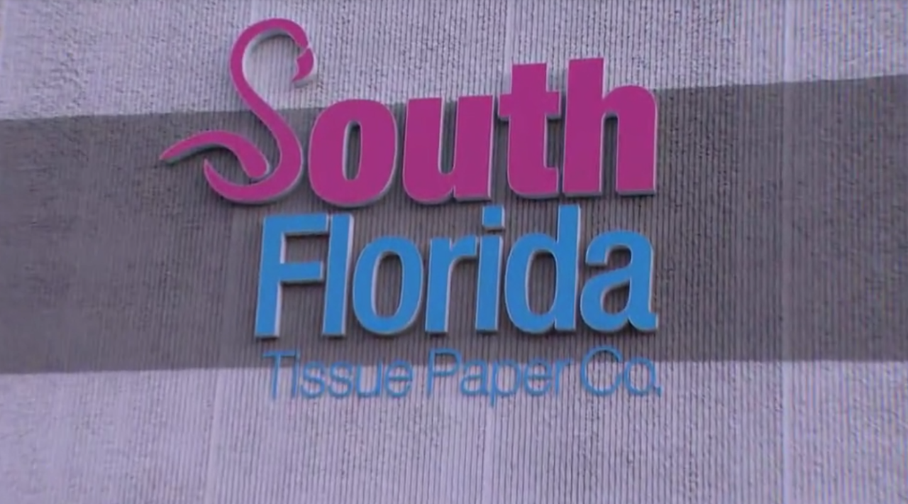 South Florida Tissue Paper Co. sign