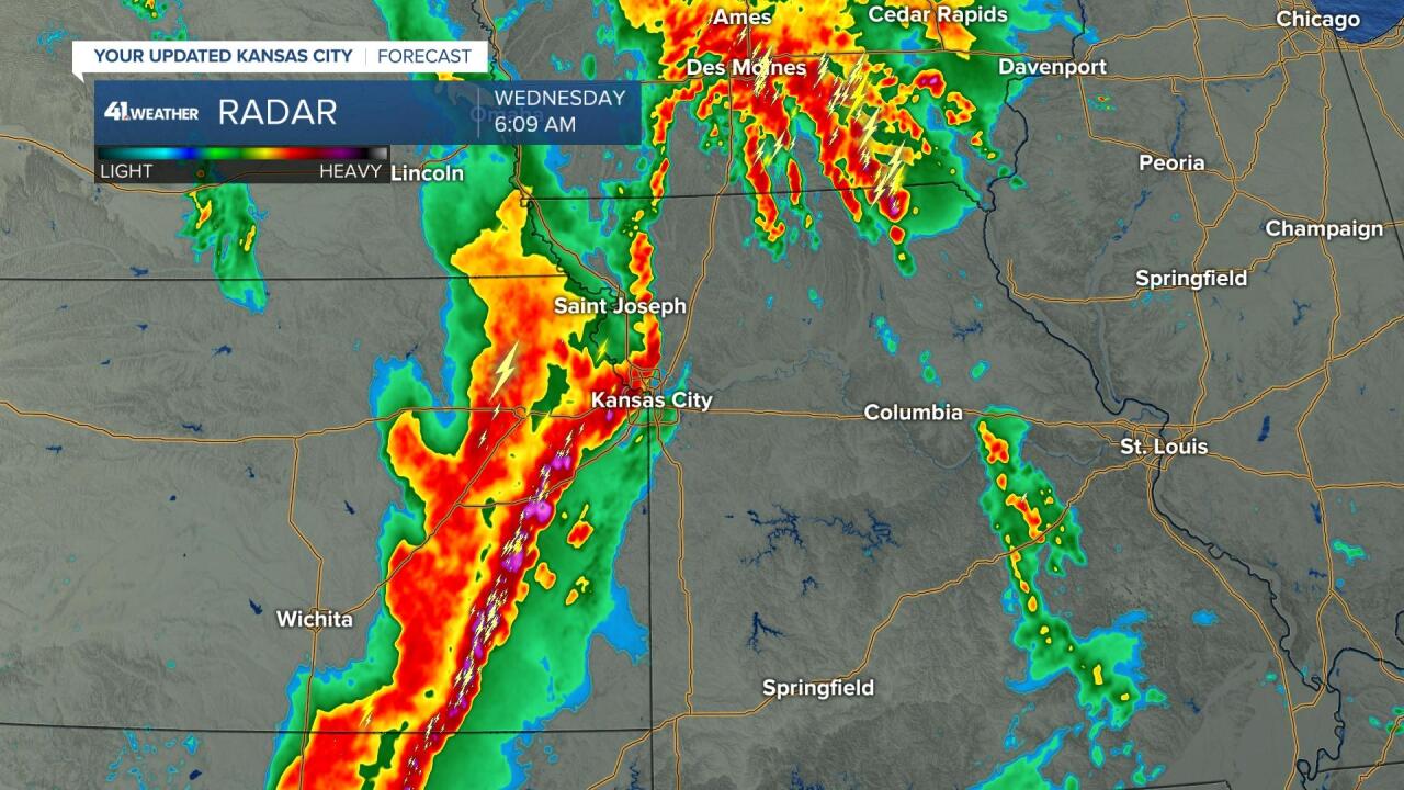 Early Morning Line Of Thunderstorms