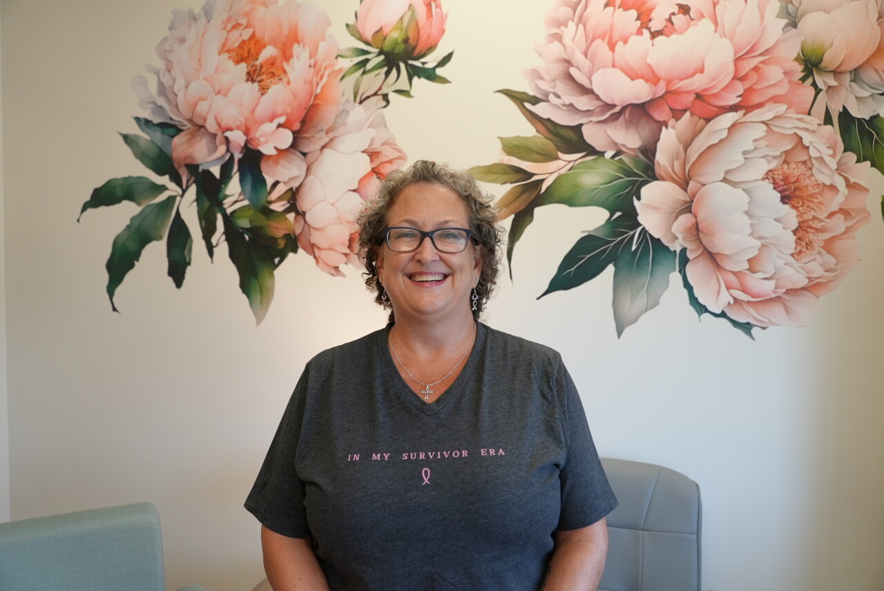 Melinda in her 'Survivor era' t-shirt