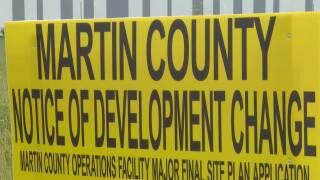 Martin County notice of development change sign