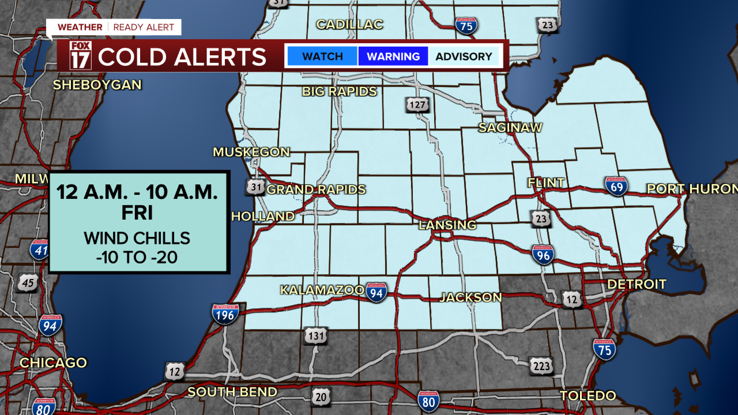 WEATHER READY ALERT: Dangerously cold wind chills overnight and Friday