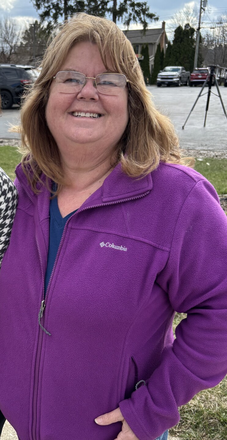 Beverly Hirschmann came to watch the parade celebrating Jordan Stolz in Kewaskum