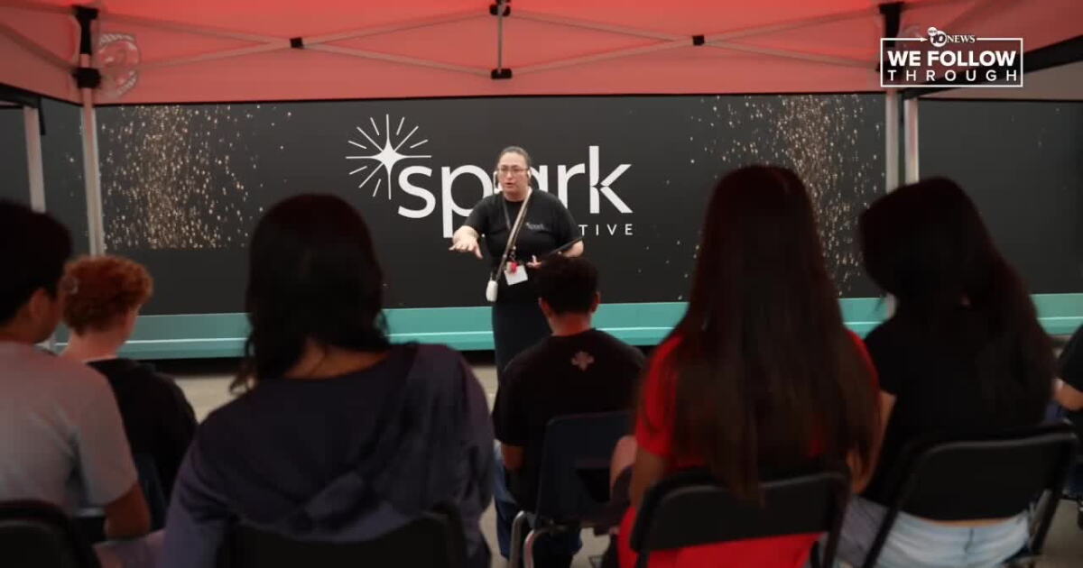 Spark Interactive makes its first school visit at Canyon Hills High