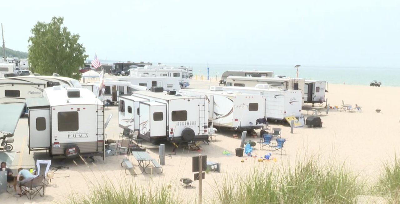 Grand Haven State Park campground camping