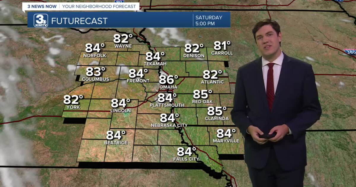 A drier and warm weekend ahead for the Omaha area