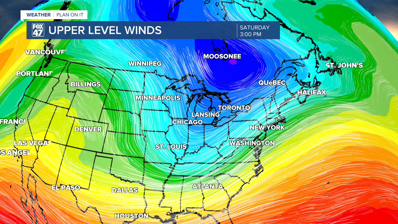 The upper level low keeps cooler temperatures across our neighborhoods into the weekend and into next week