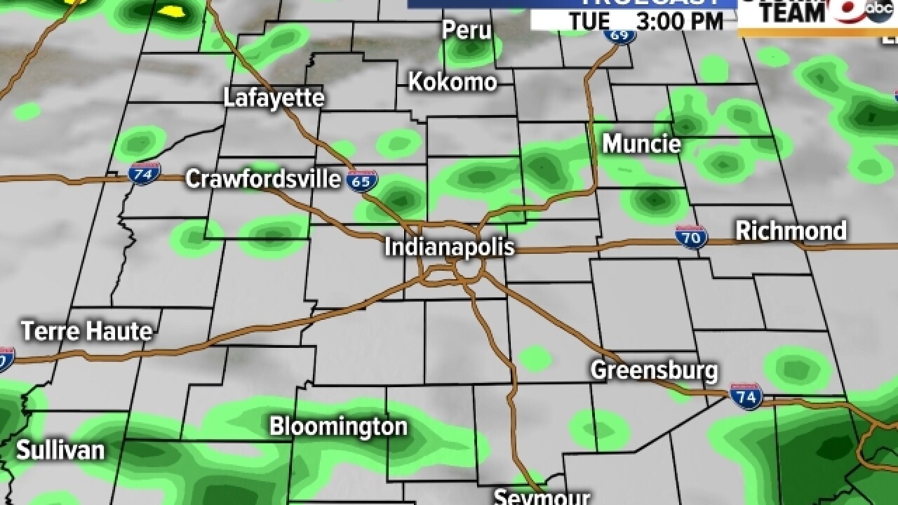 PHOTOS: See when light showers will hit you
