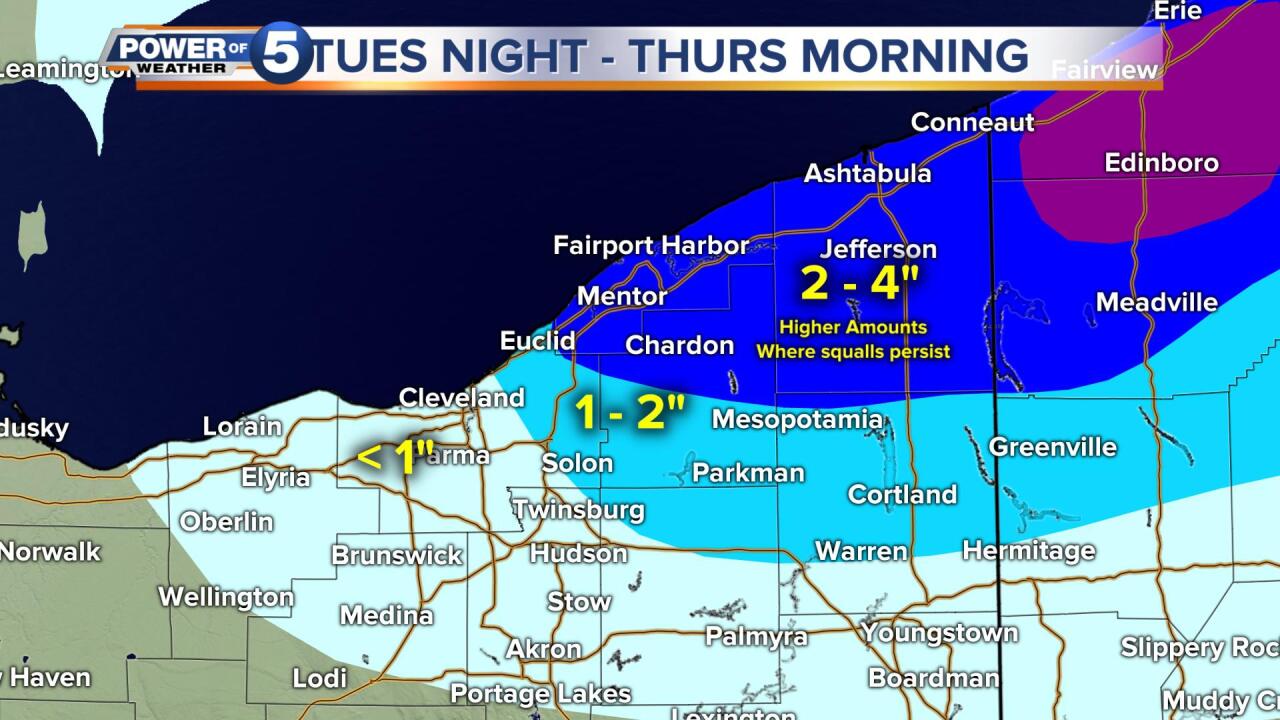 Winter Weather Advisory Issued For Multiple Counties Several Inches Of Snow 40 Mph Gusts Possible