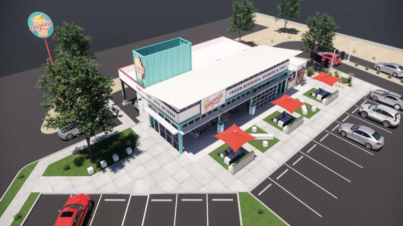Eegee's rendering of new location at Irvington and I-19 opening in April