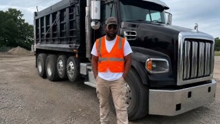 Dump Truck Driver Kim Brown 