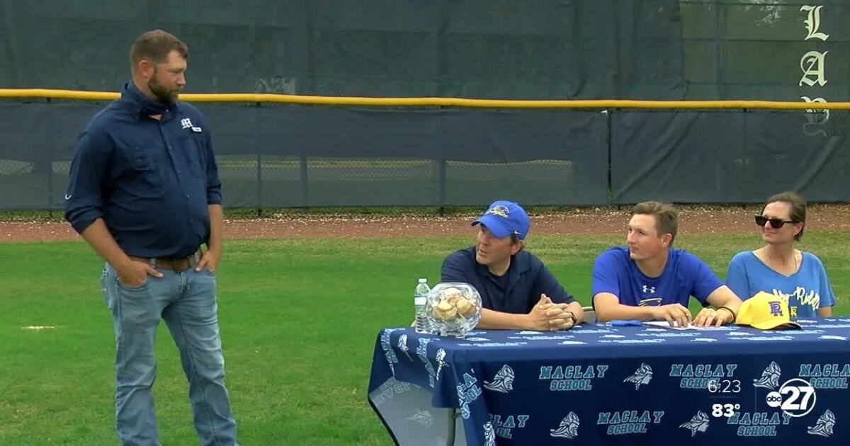 Dylan Embry Maclay's Dylan Vielhauer signs with Embry-Riddle baseball