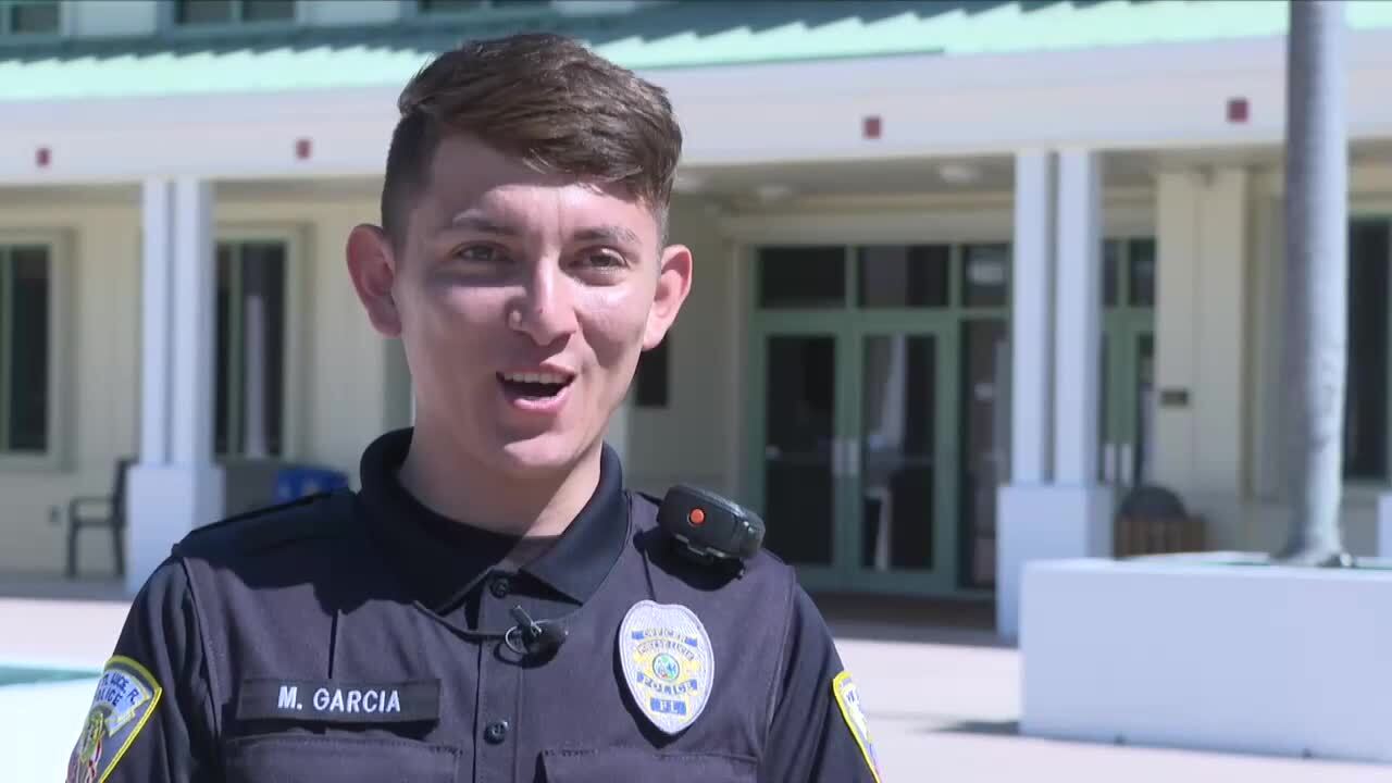 Mauricio Garcia recently joined Port St. Lucie Police Department after completing his police academy training, but he had to pay his way. Feb. 21, 2024