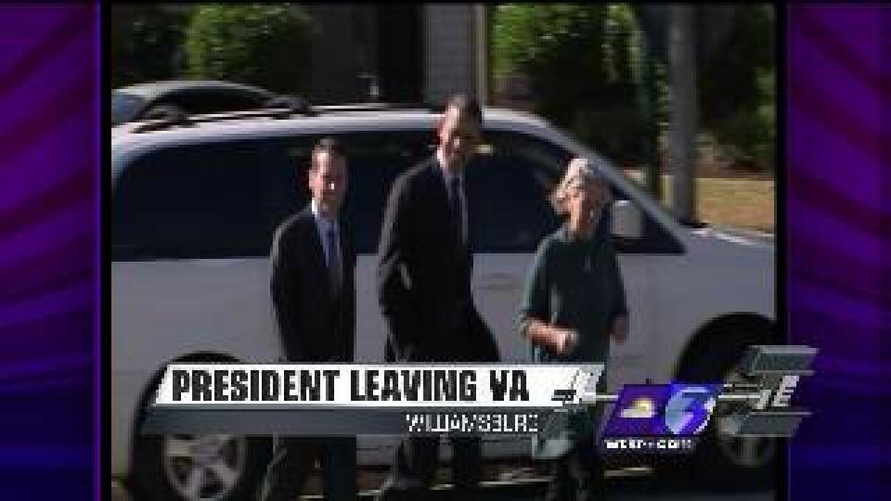 VIDEO: President Obama departs from Newport News/Williamsburg
