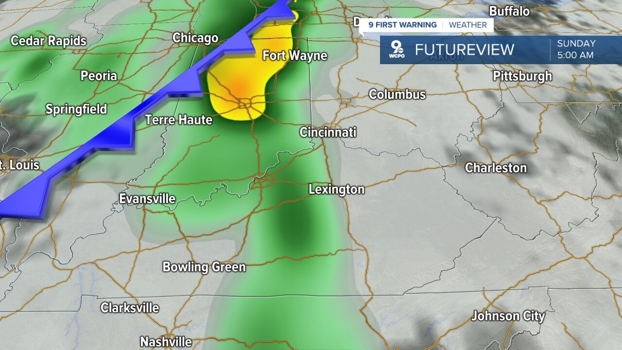 Rain returns late Saturday night into Sunday morning