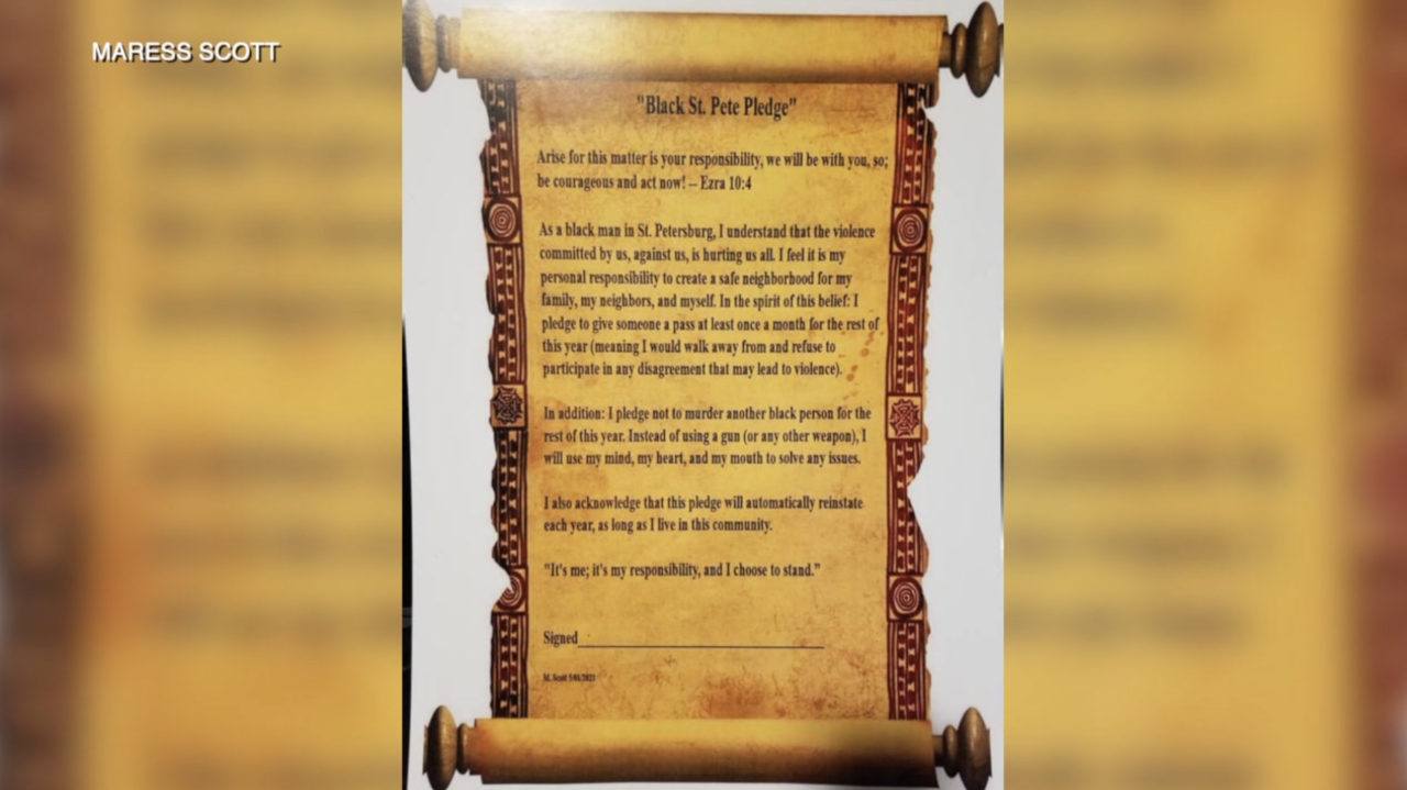 Black St. Petersburg Pledge