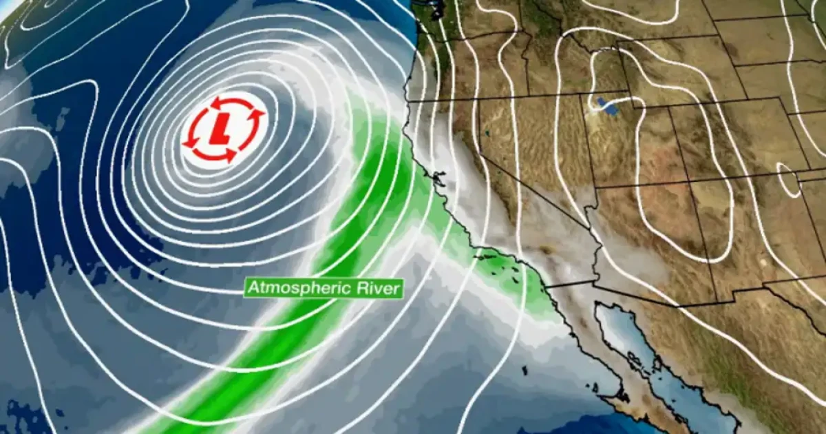 California atmospheric river storm to bring rain, debris flows, high ...
