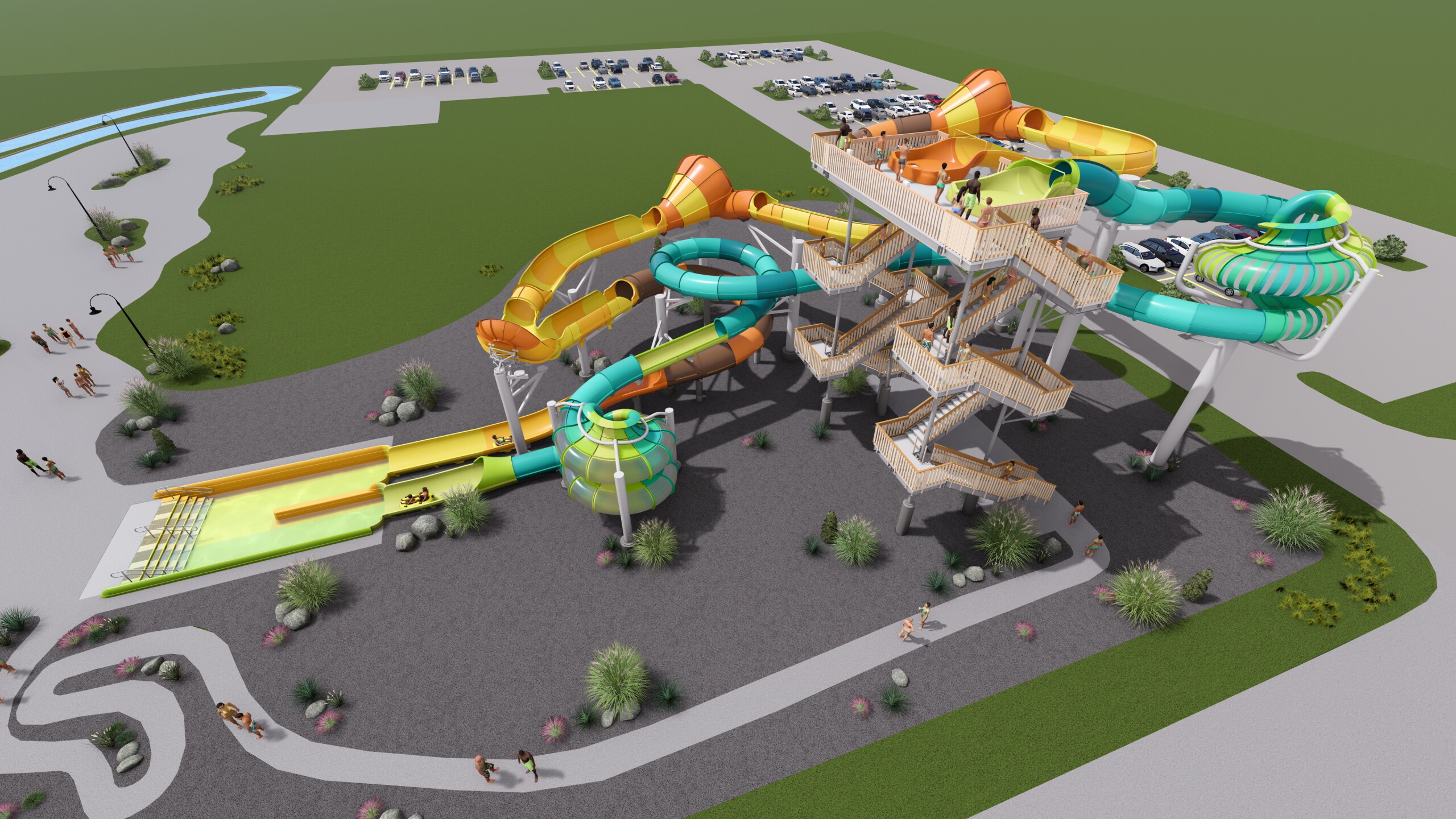 Roatingh Springds Roaring Springs Waterpark to build new slides and host dive-in movies
