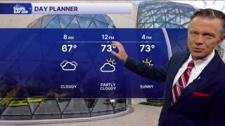 Forecast: Turning sunny and much less humid