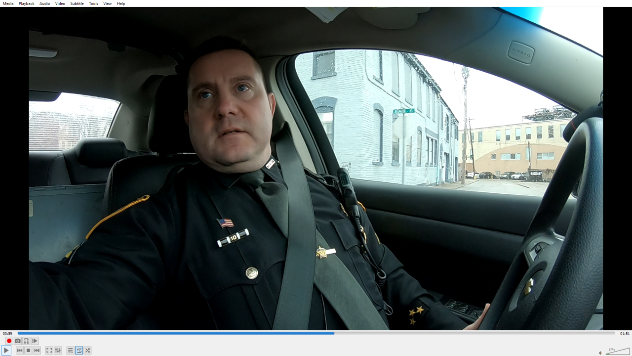 Corporal Ed Shinkle verifies addresses provided by homeless sex offenders