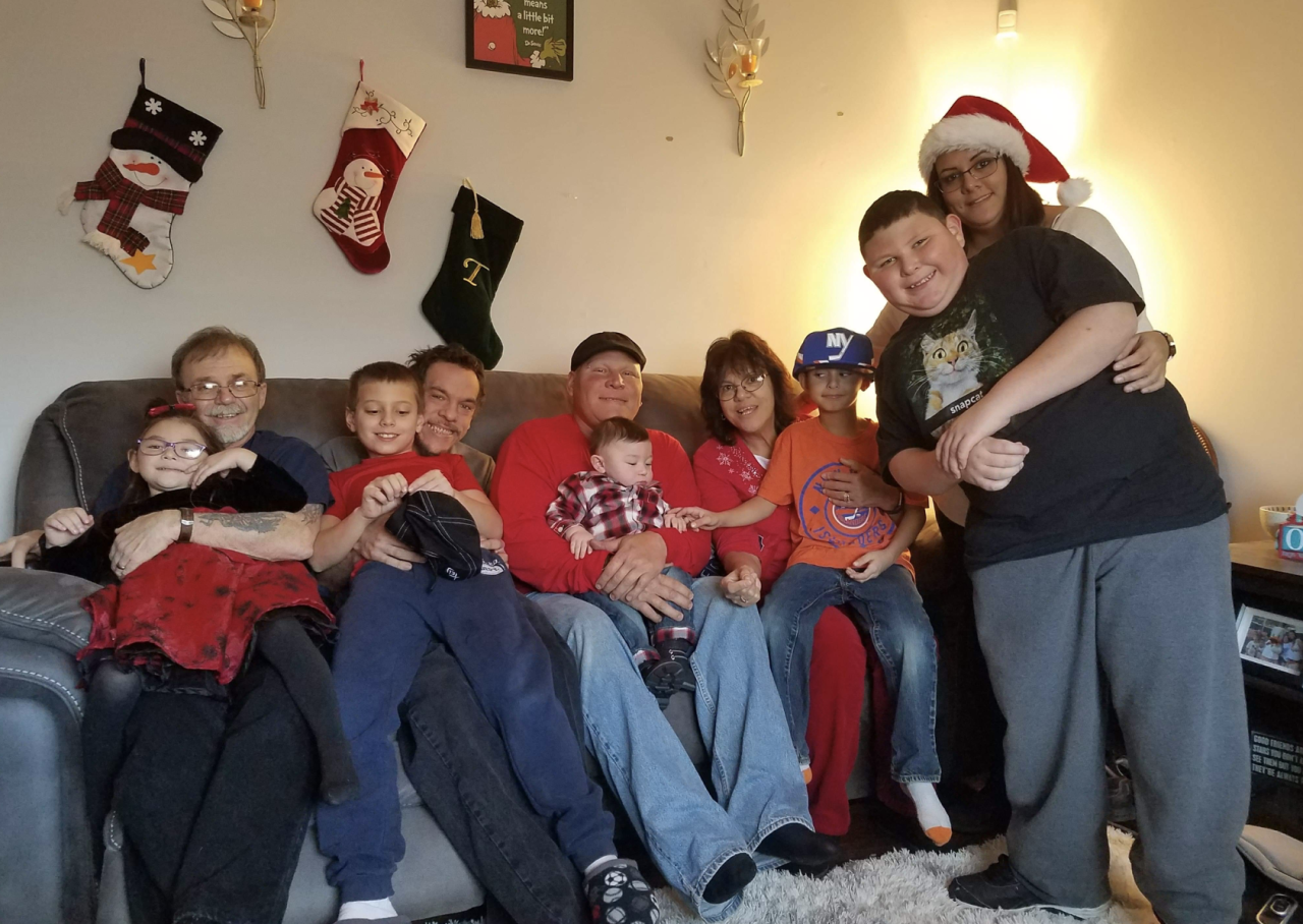 Ronald with his family