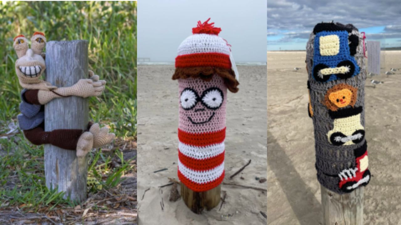 Yarn Bombing & Bollard Buddies in Port A