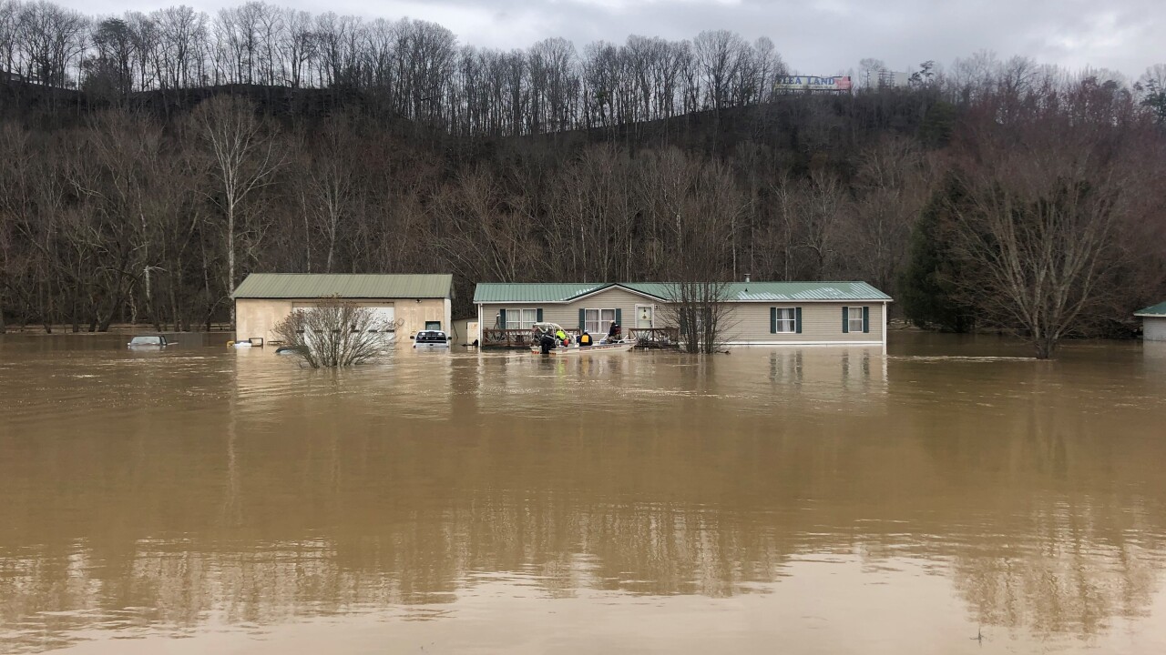 First responders rescue Whitley County residents trapped in floodwaters