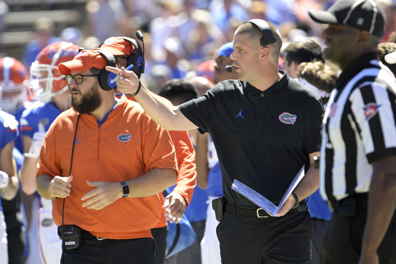 Florida Gators head coach Billy Napier vs. Eastern Washington Eagles, Oct. 2, 2022