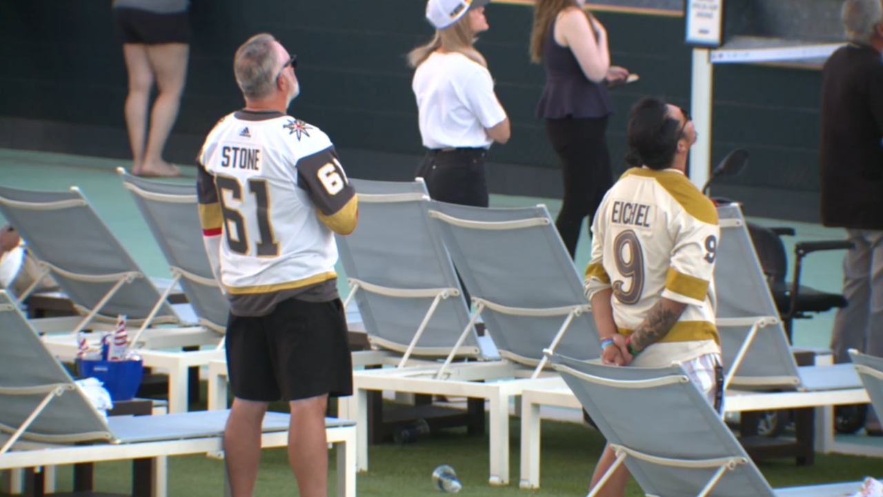 VGK fans gather for Game 3 watch party as team faces off against Utah Mammoth