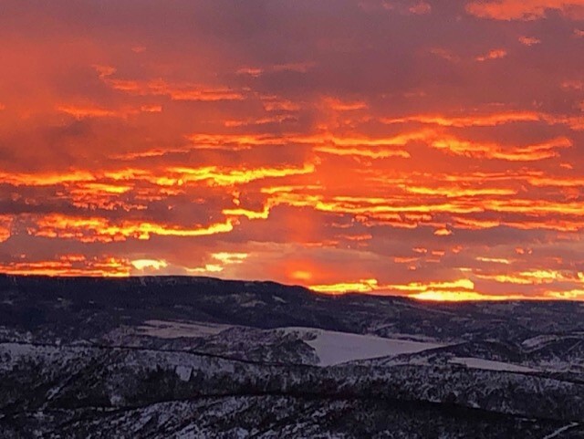 Sunset near Steamboat Springs