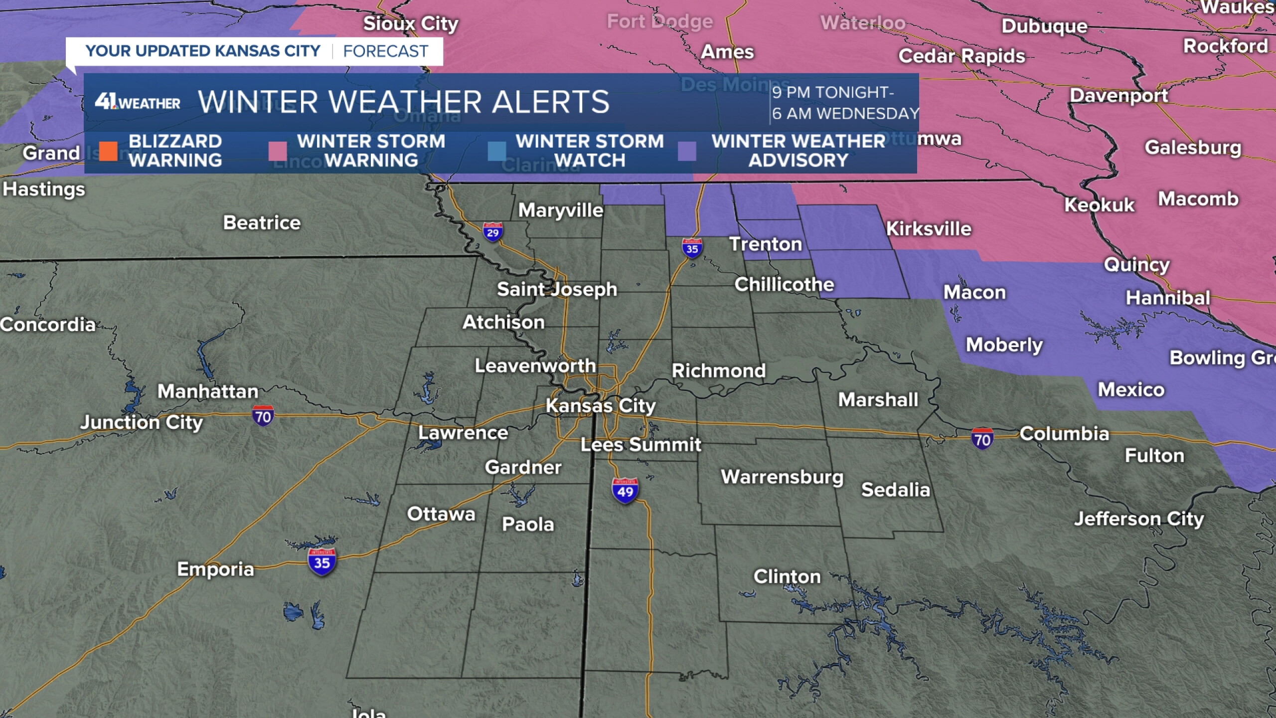 KSHB 41 Weather Blog | Winter Storm Tonight into the Weekend