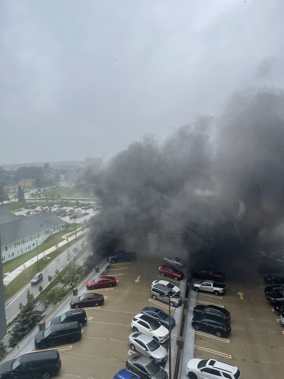  Video shows smoke from Froedtert Hospital parking structure