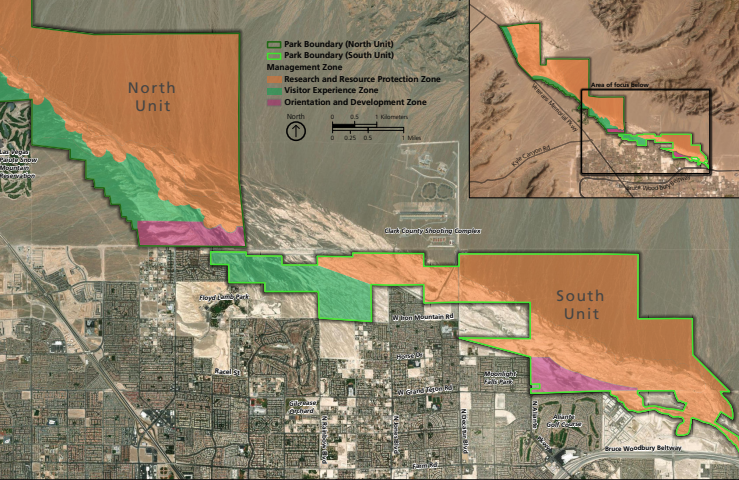 Tule Springs map