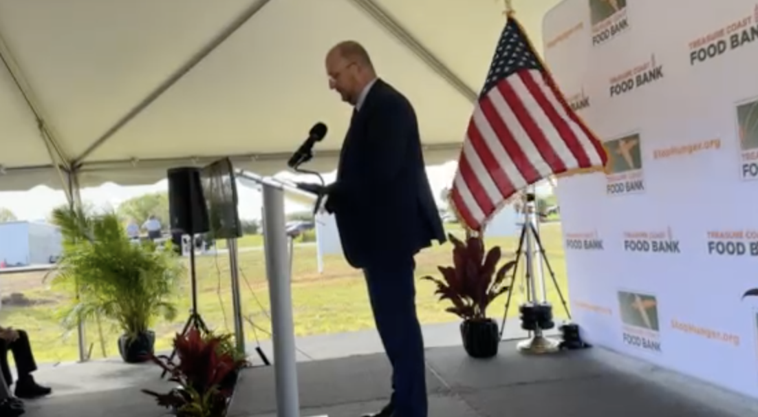 Florida Division of Emergency Management Executive Director Kevin Guthrie groundbreaking Fort Pierce 02162024