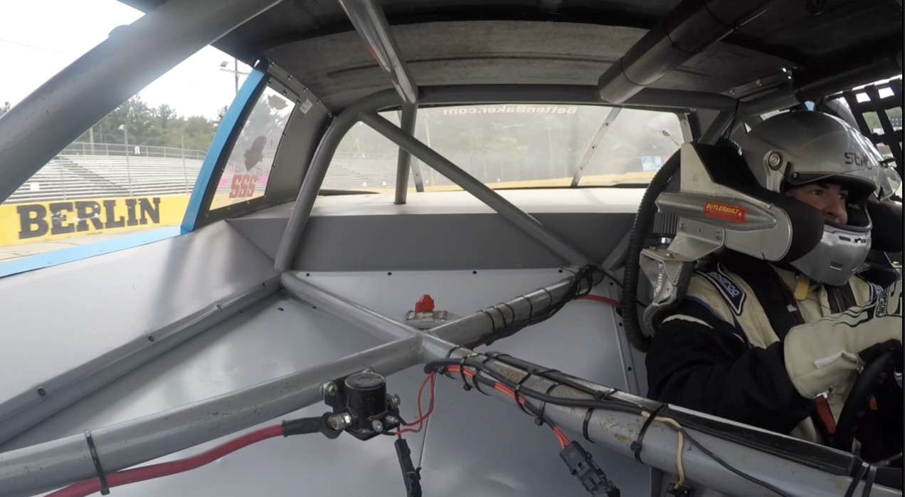 Zach Harig runs laps at Berlin Raceway