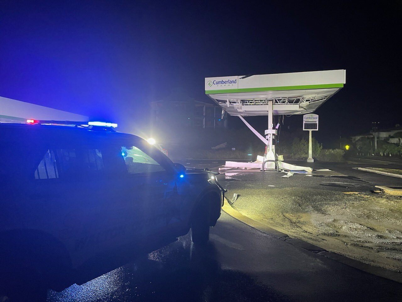 Cumberland Farms gas station damaged in Walton County, Jan. 9, 2023