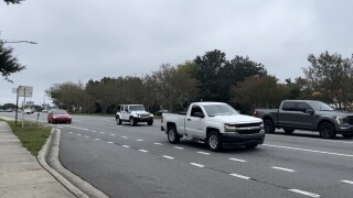 Cars driving along North Monroe 