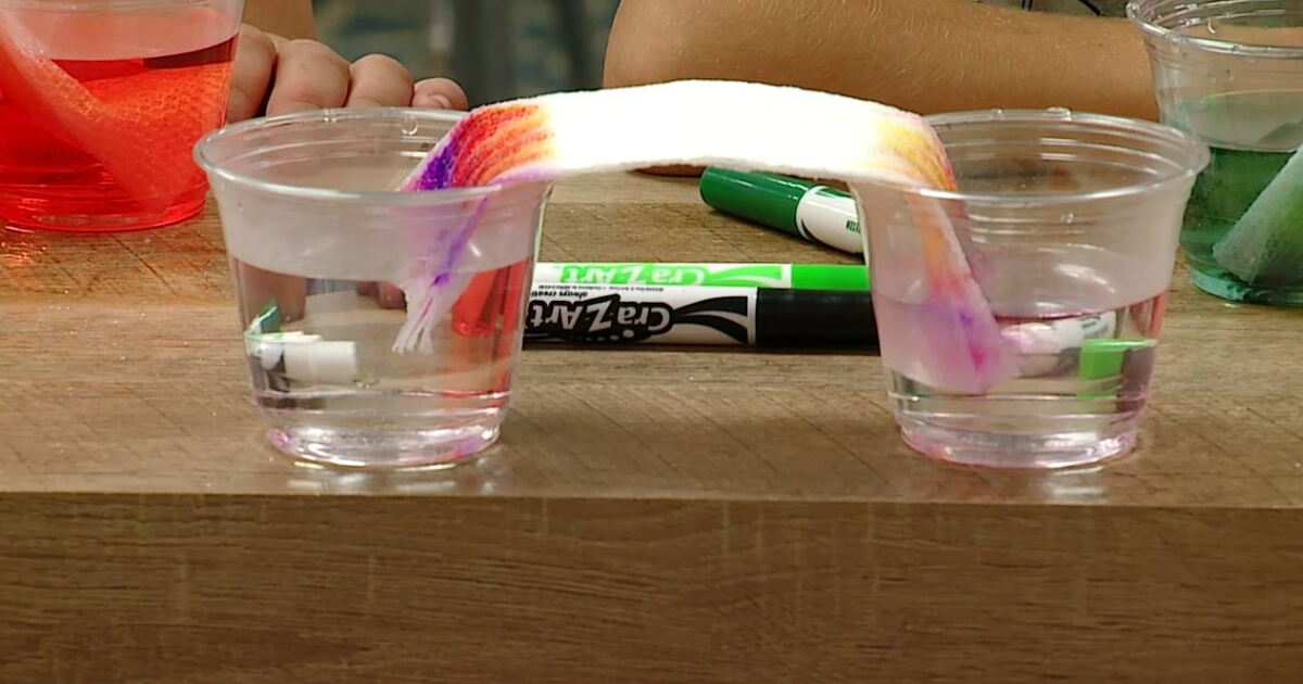 Weather Experiment: Making a growing rainbow with Gobles Elementary - Vimarsana News