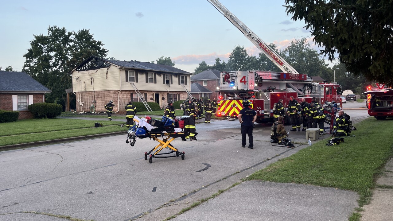 Fire at 200 block of Medlock Road in Lexington