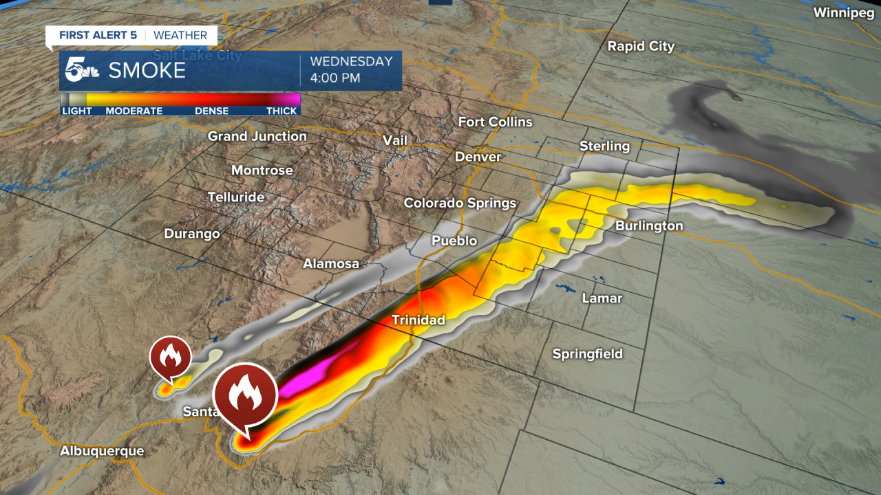 Wildfire smoke path