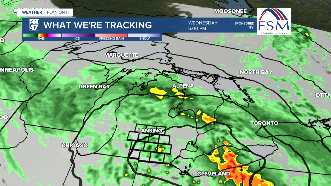 Showers last through the evening and overnight hours