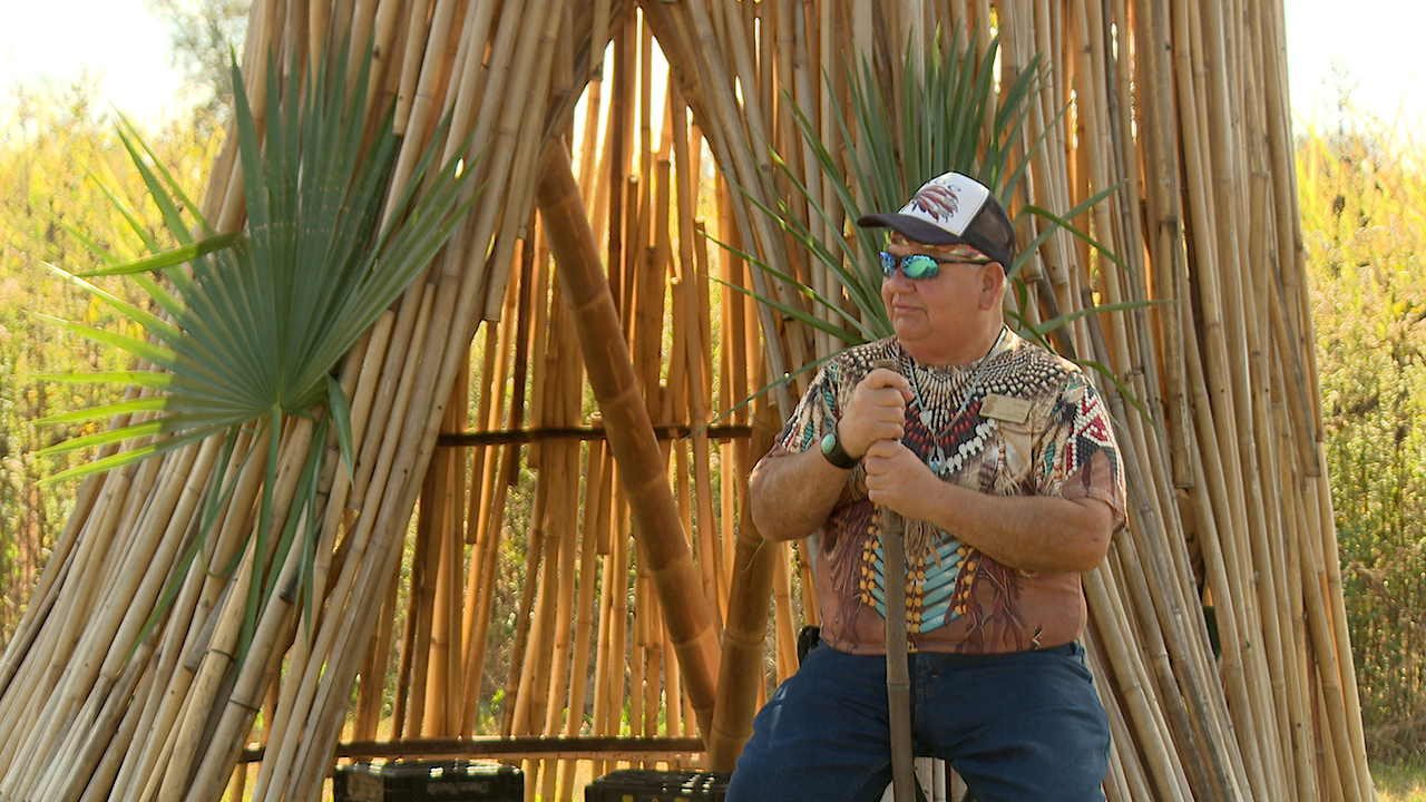 Bamboo tipi unveiled in Arnaudville as symbol of Indigenous culture, history and healing
