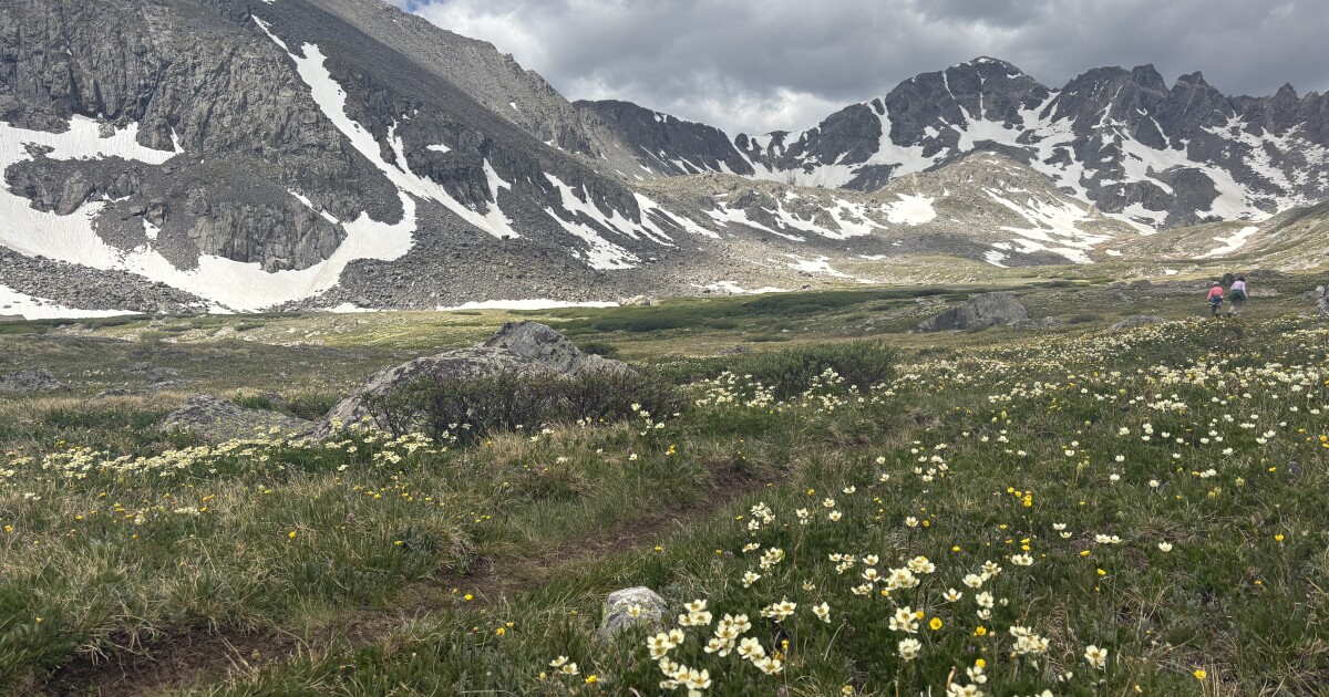Colorado waterfall hikes: White Falls at McCullough Gulch in Breckenridge